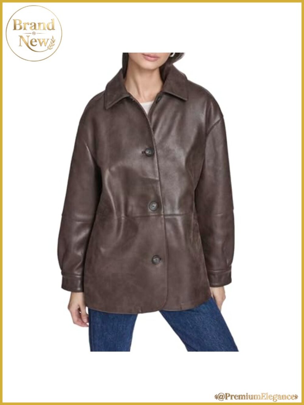 Faux Suede Relaxed Fit Blazer Button Cuffs Longer Length